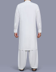 Off White Plain Kameez Shalwar KS26105R-L