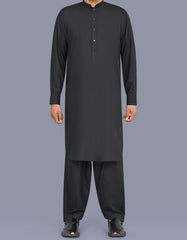 Black Plain Kameez Shalwar KS26107R-XS