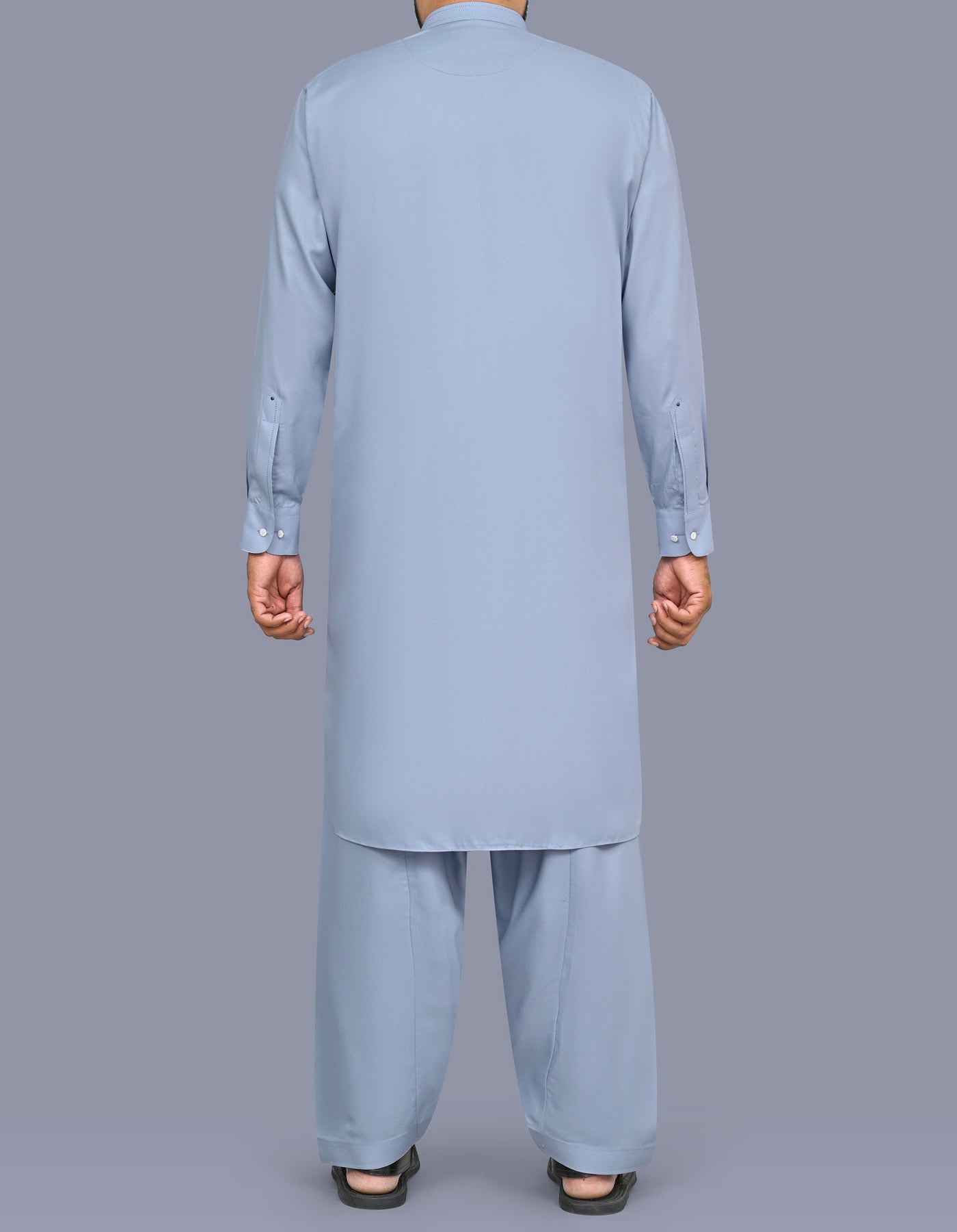 Silver Plain Kameez Shalwar KS26108R-L