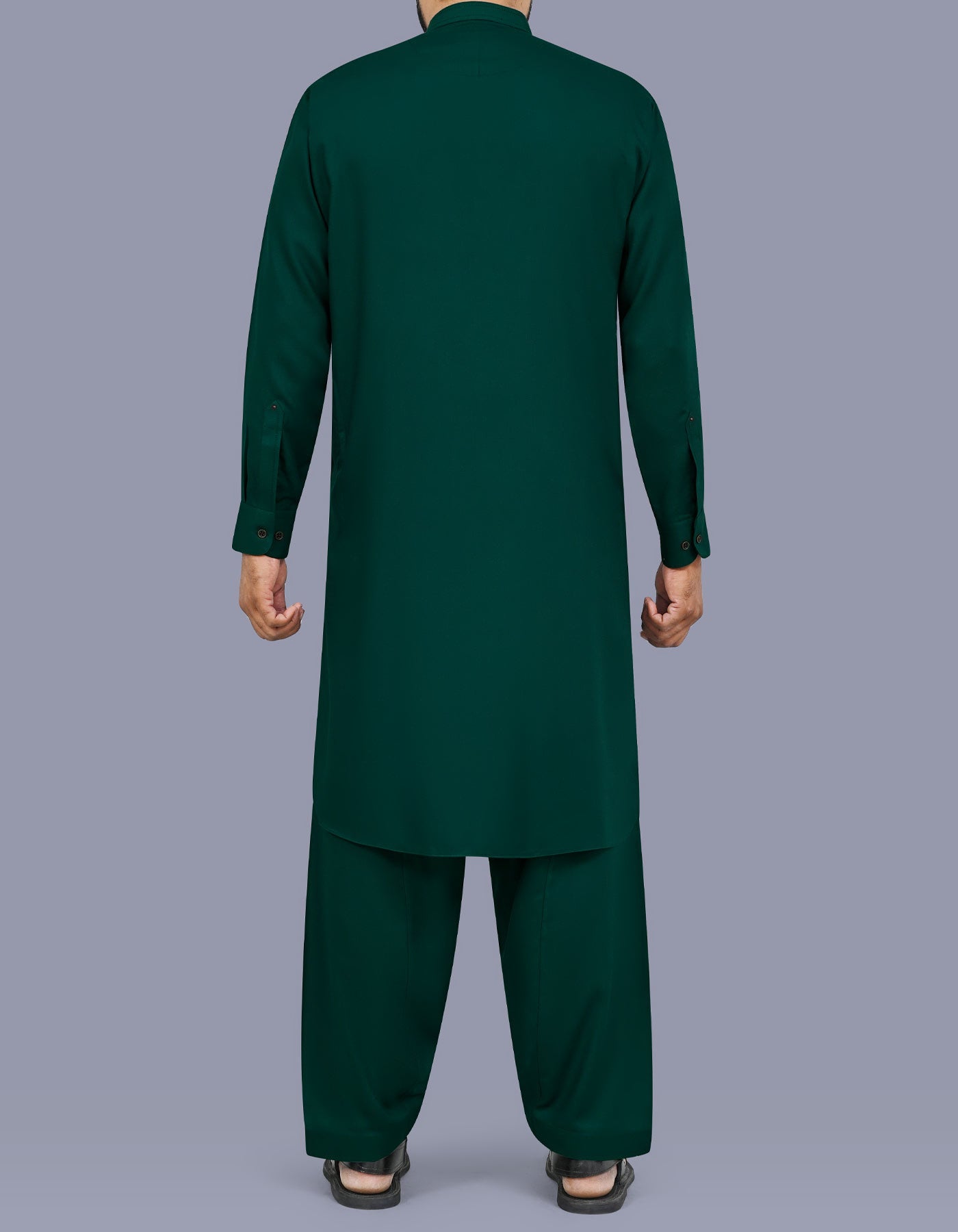 D Green Plain Kameez Shalwar KS26109R-L