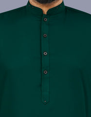 D Green Plain Kameez Shalwar KS26109R-S