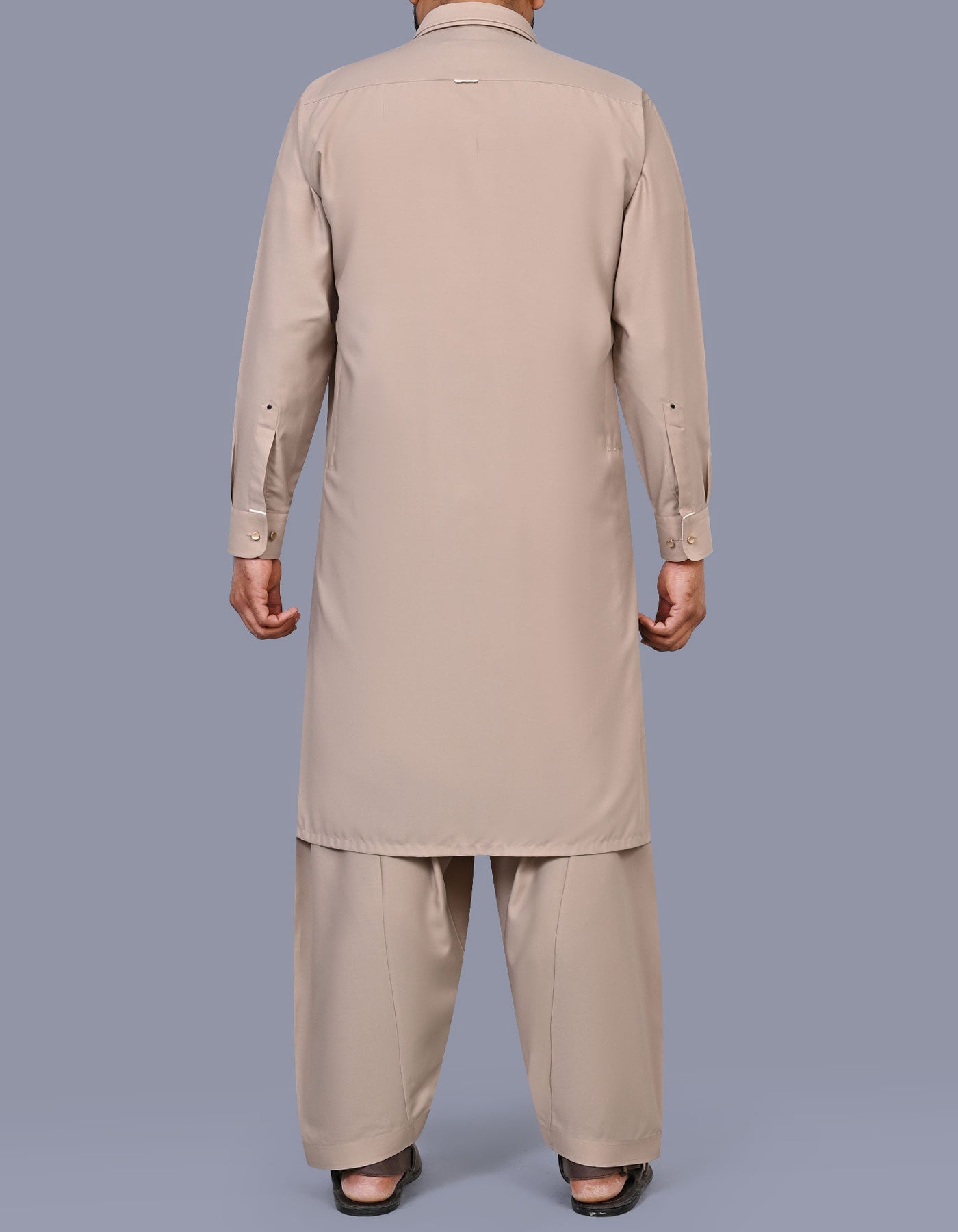 Beige Texture Kameez Shalwar