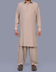 Beige Texture Kameez Shalwar KS2610S-XS