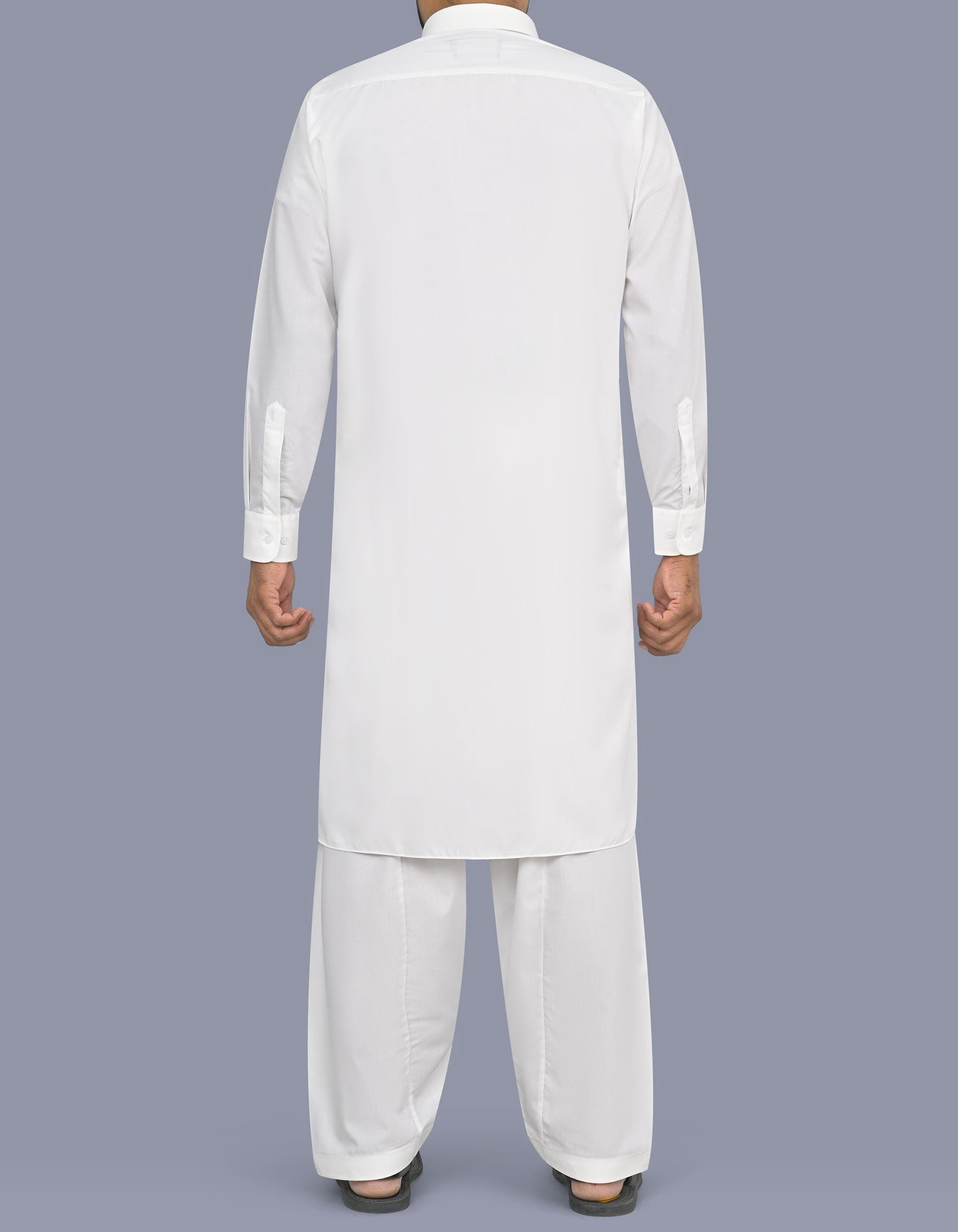 Off White Plain Kameez Shalwar KS26122R-L