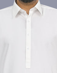 Off White Plain Kameez Shalwar KS26122R-S