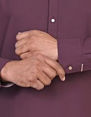 Maroon Texture Kameez Shalwar KS2612R-M