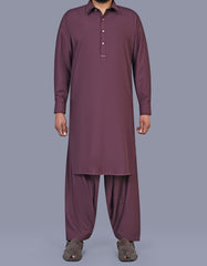 Maroon Texture Kameez Shalwar KS2612R-XS