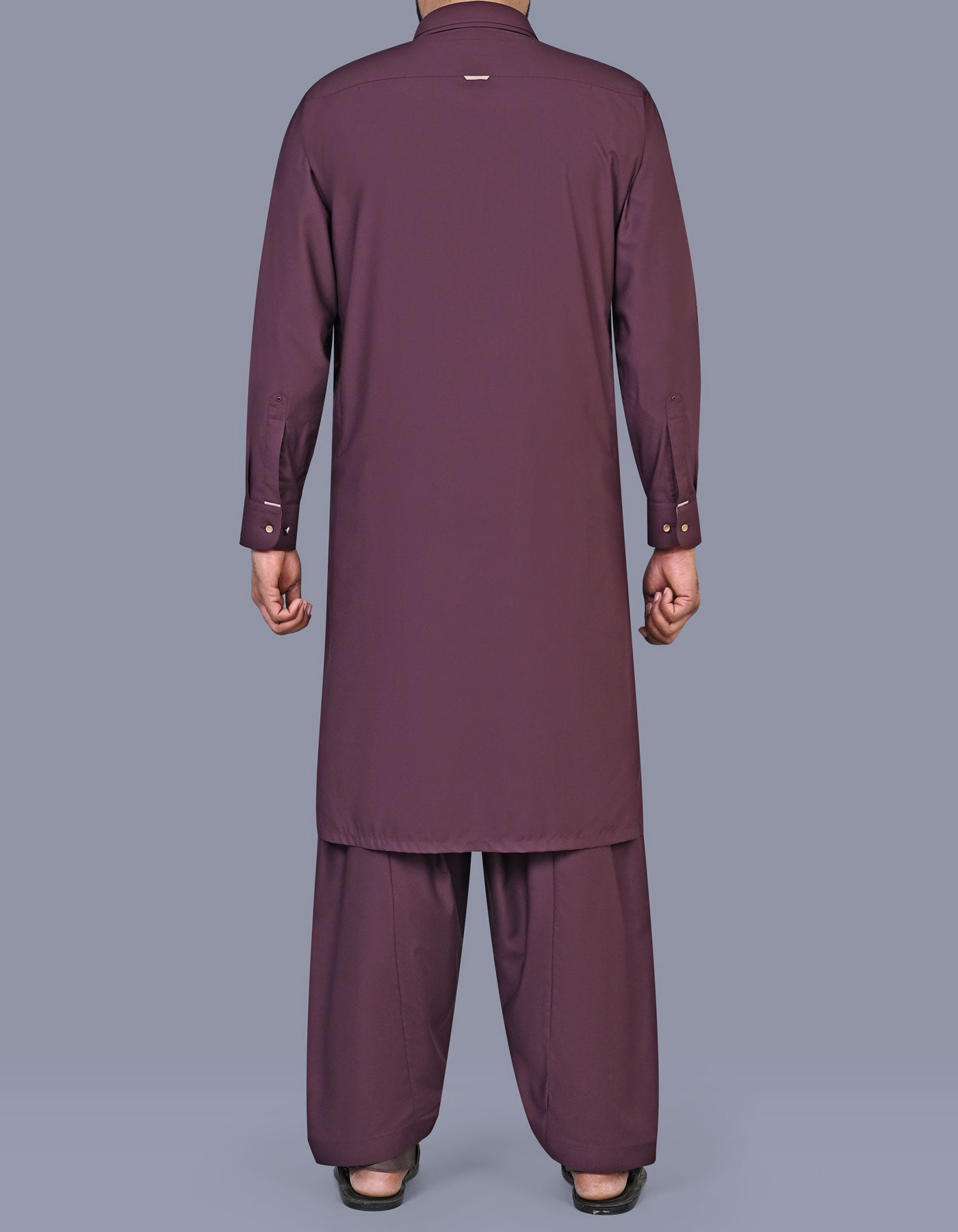 Maroon Texture Kameez Shalwar