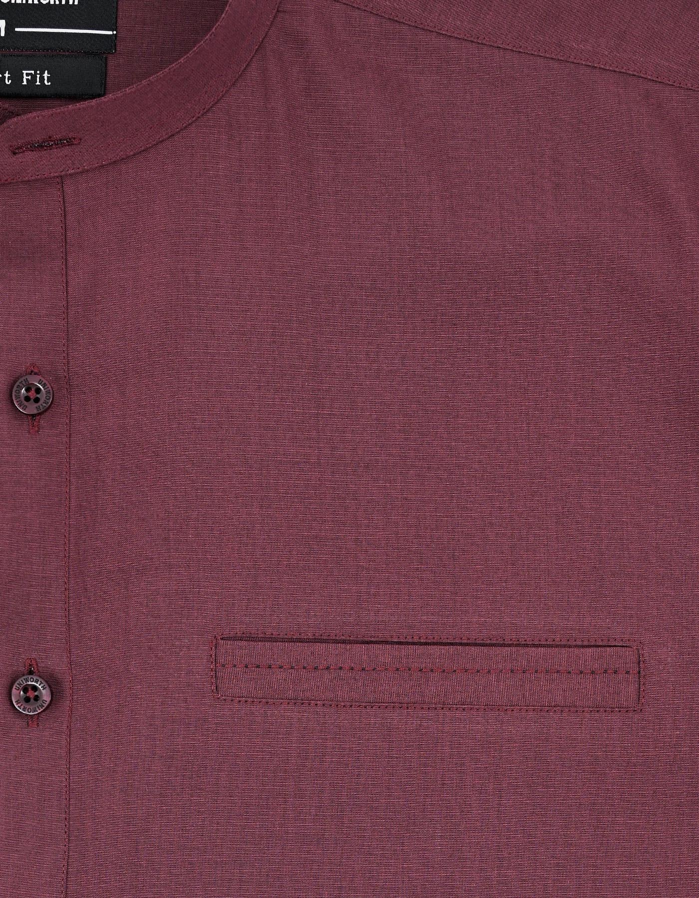 Maroon Texture Kameez Shalwar KS26132R-L