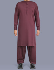 Maroon Texture Kameez Shalwar KS26132R-XS