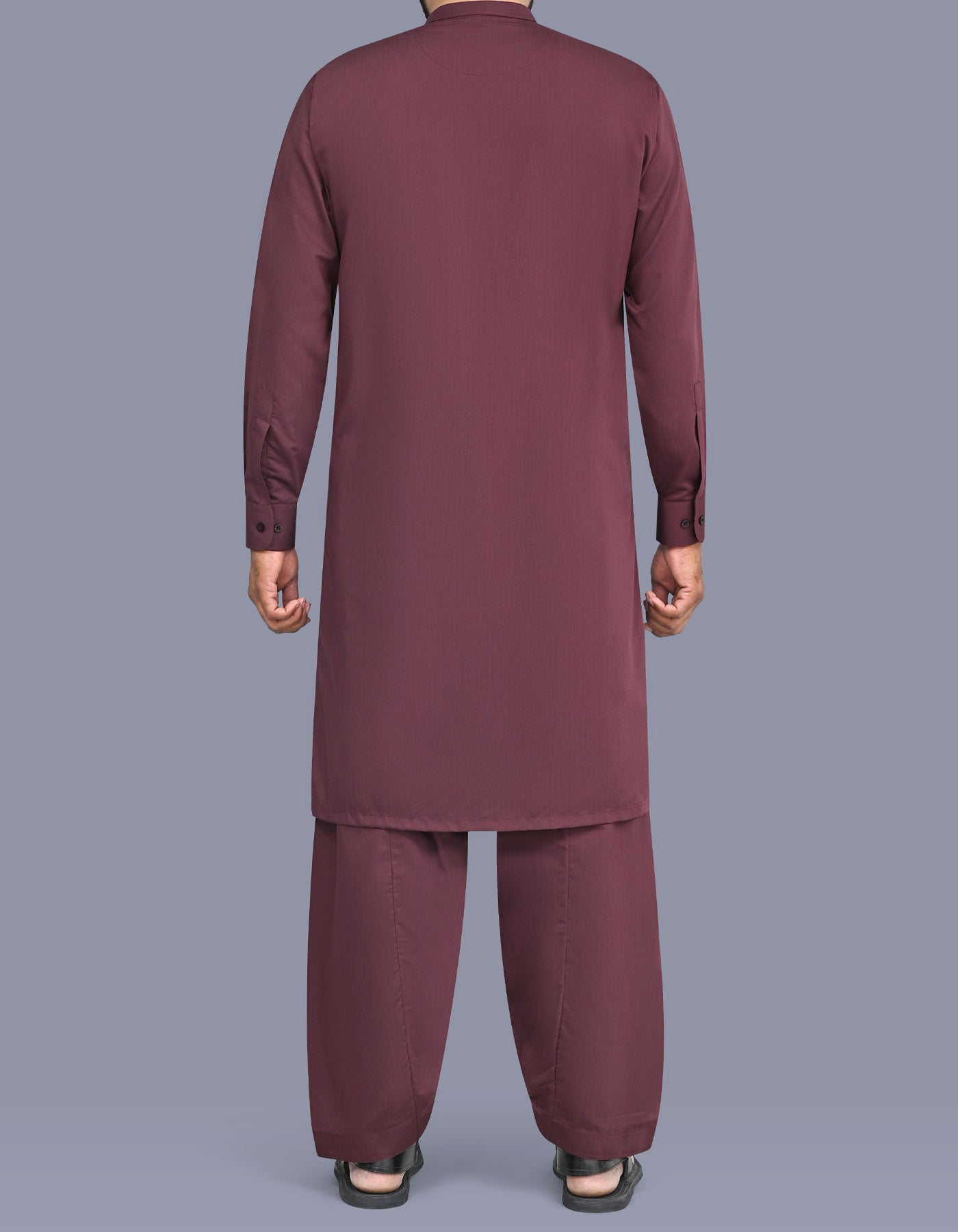 Maroon Texture Kameez Shalwar KS26132S-XL