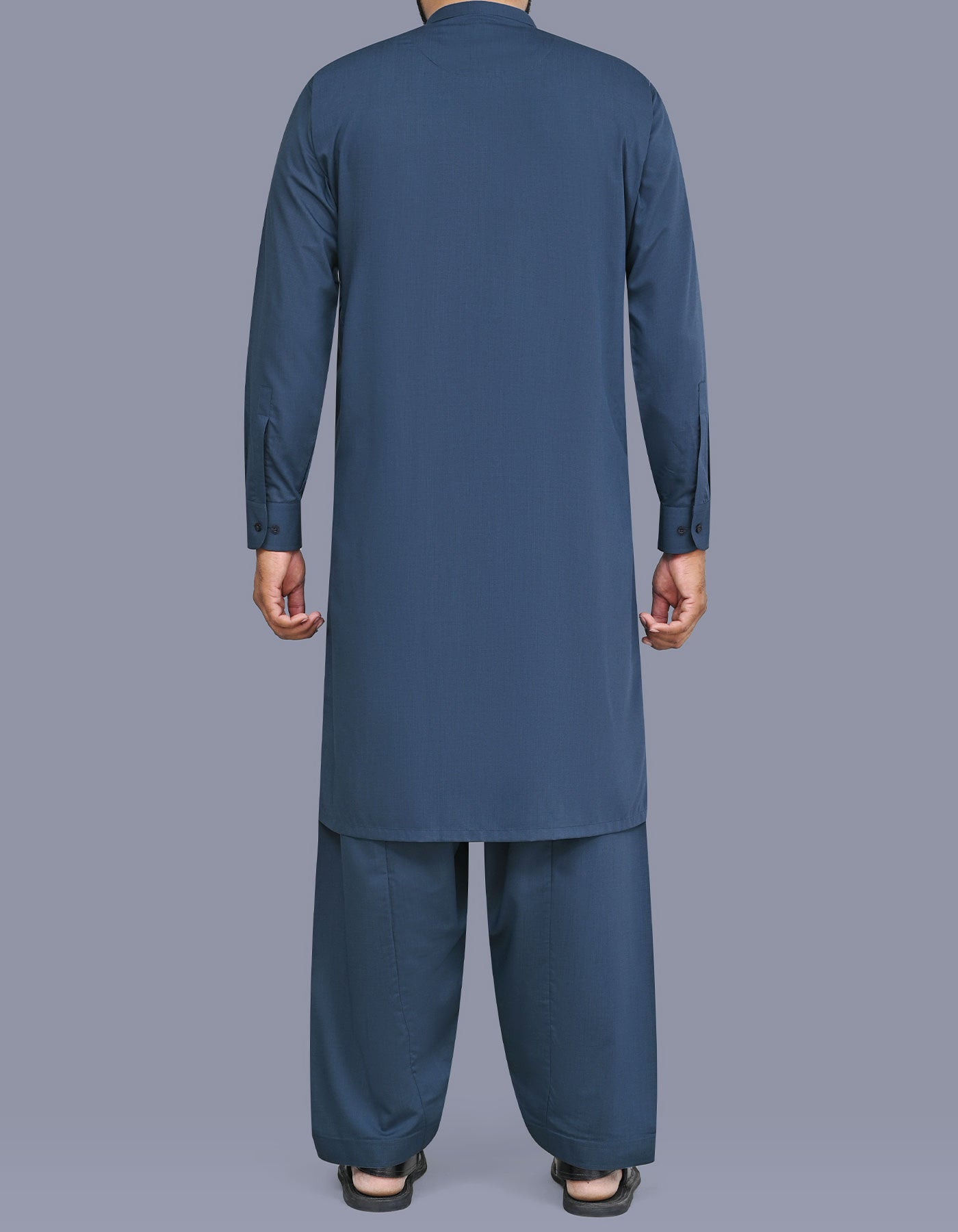 Blue Texture Kameez Shalwar KS26133R-XL
