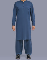 Blue Texture Kameez Shalwar KS26133R-XS