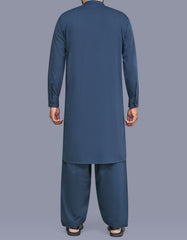 Blue Texture Kameez Shalwar KS26133S-XL