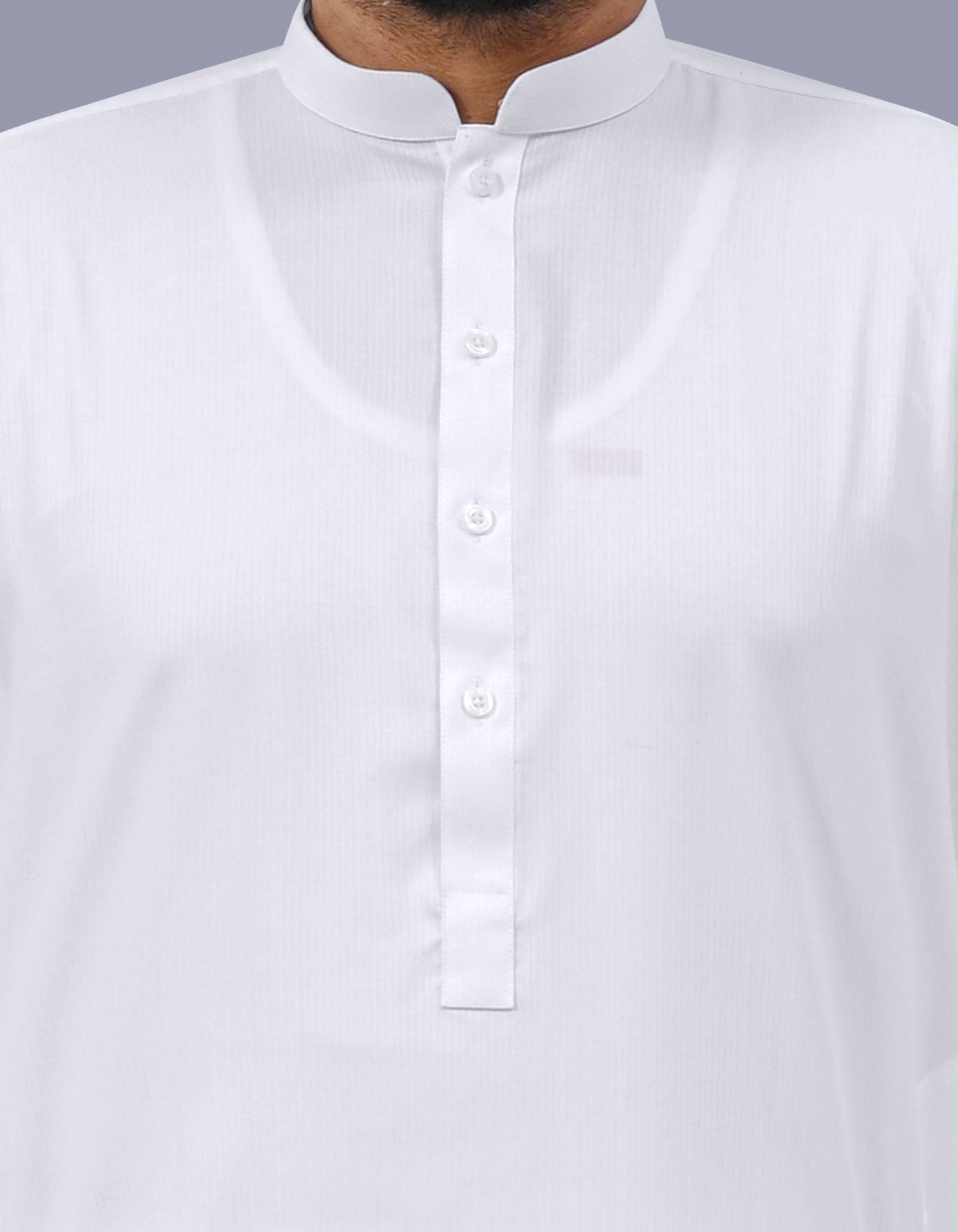 White Self Kameez Shalwar KS26135R-S
