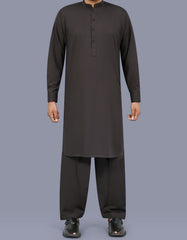 Olive Stripe Kameez Shalwar KS26137S-XS