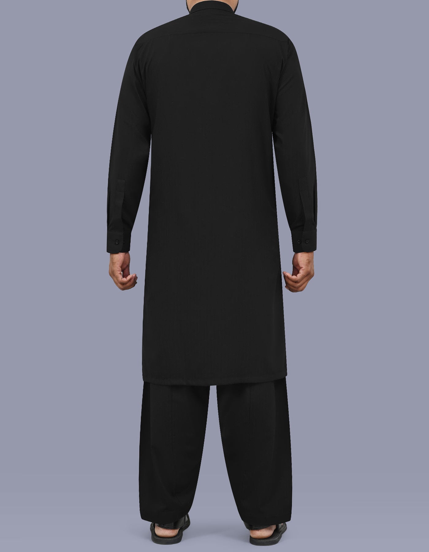Black Stripe Kameez Shalwar KS26138R-L