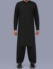Black Stripe Kameez Shalwar KS26138S-XS