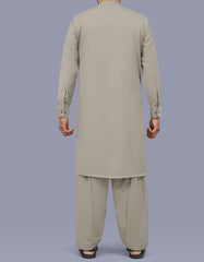 L Brown Plain Kameez Shalwar KS26139R-L