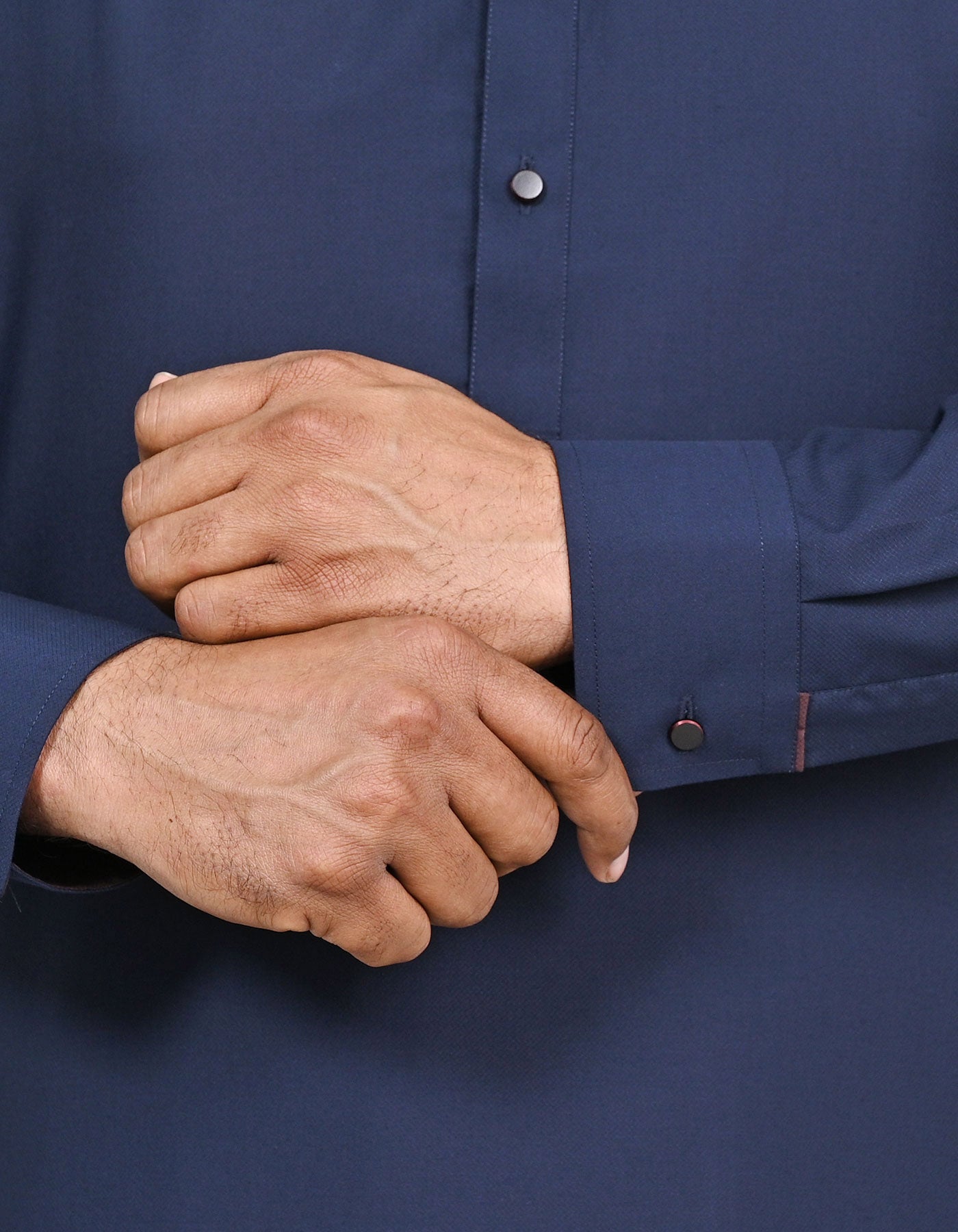 Navy Texture Kameez Shalwar KS2613R-M