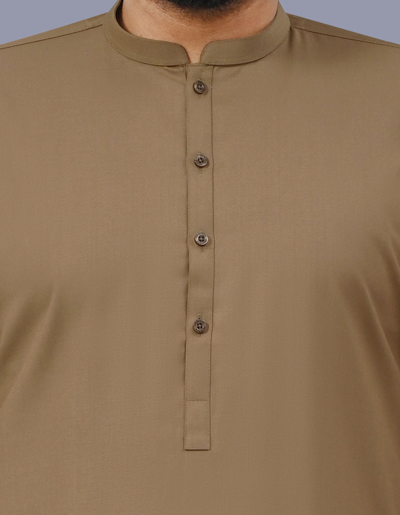 D Brown Plain Kameez Shalwar KS26140S-S