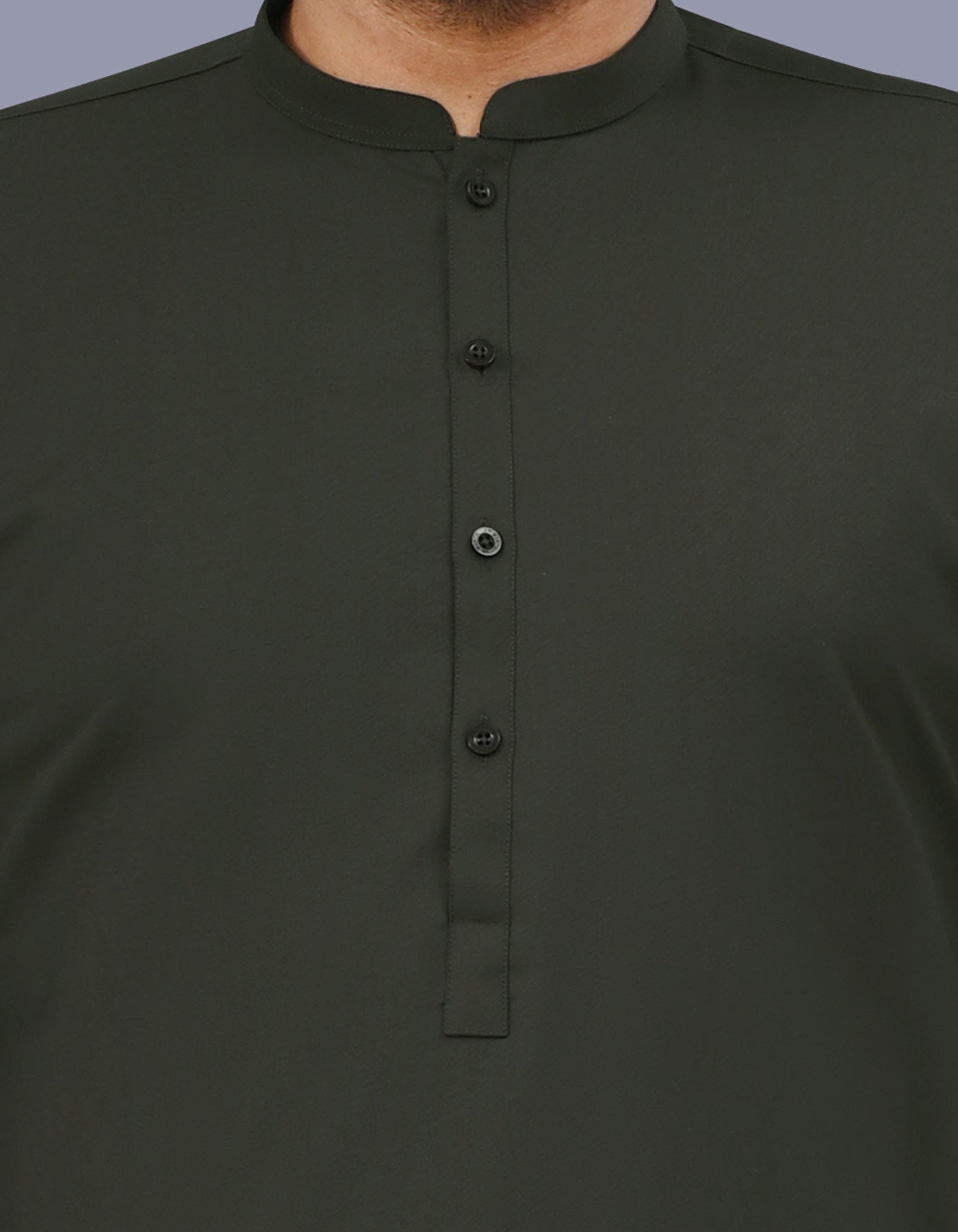 Olive Plain Kameez Shalwar KS26143S-S