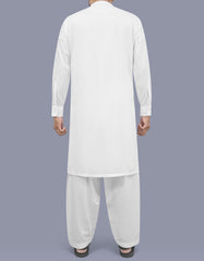 Off White Plain Kameez Shalwar KS26145R-L
