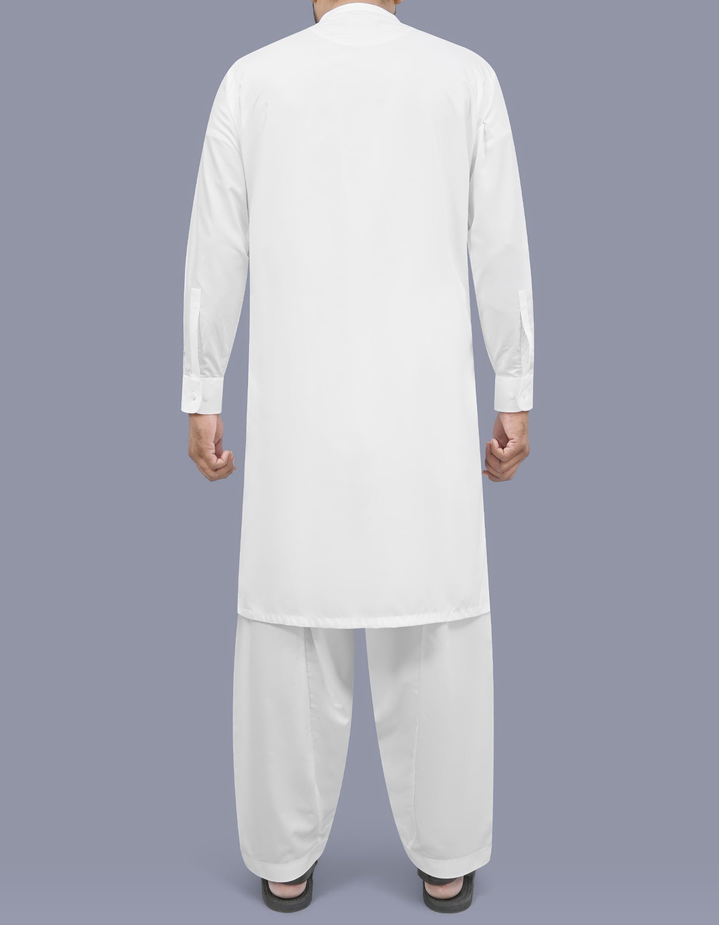 Off White Plain Kameez Shalwar KS26145S-L