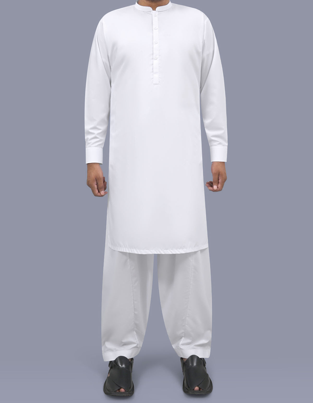 White Plain Kameez Shalwar KS26146R-XS