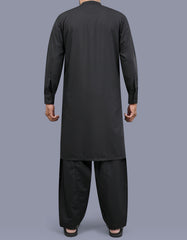 Black Plain Kameez Shalwar KS26152R-L