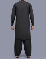 Black Plain Kameez Shalwar KS26152S-L