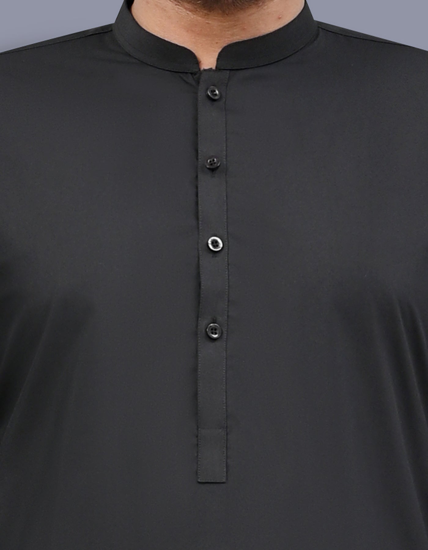 Black Plain Kameez Shalwar KS26152S-S