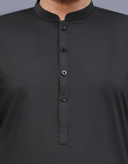 Black Plain Kameez Shalwar KS26152S-S