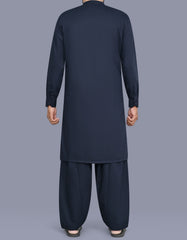 D Navy Plain Kameez Shalwar KS26157S-L