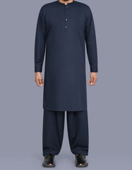 D Navy Plain Kameez Shalwar KS26157S-XS