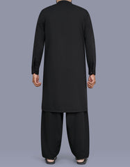Black Plain Kameez Shalwar KS26159R-L