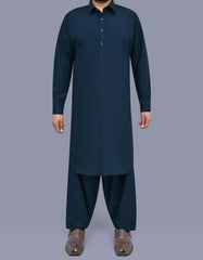 Blue Plain Kameez Shalwar KS2617S-XS