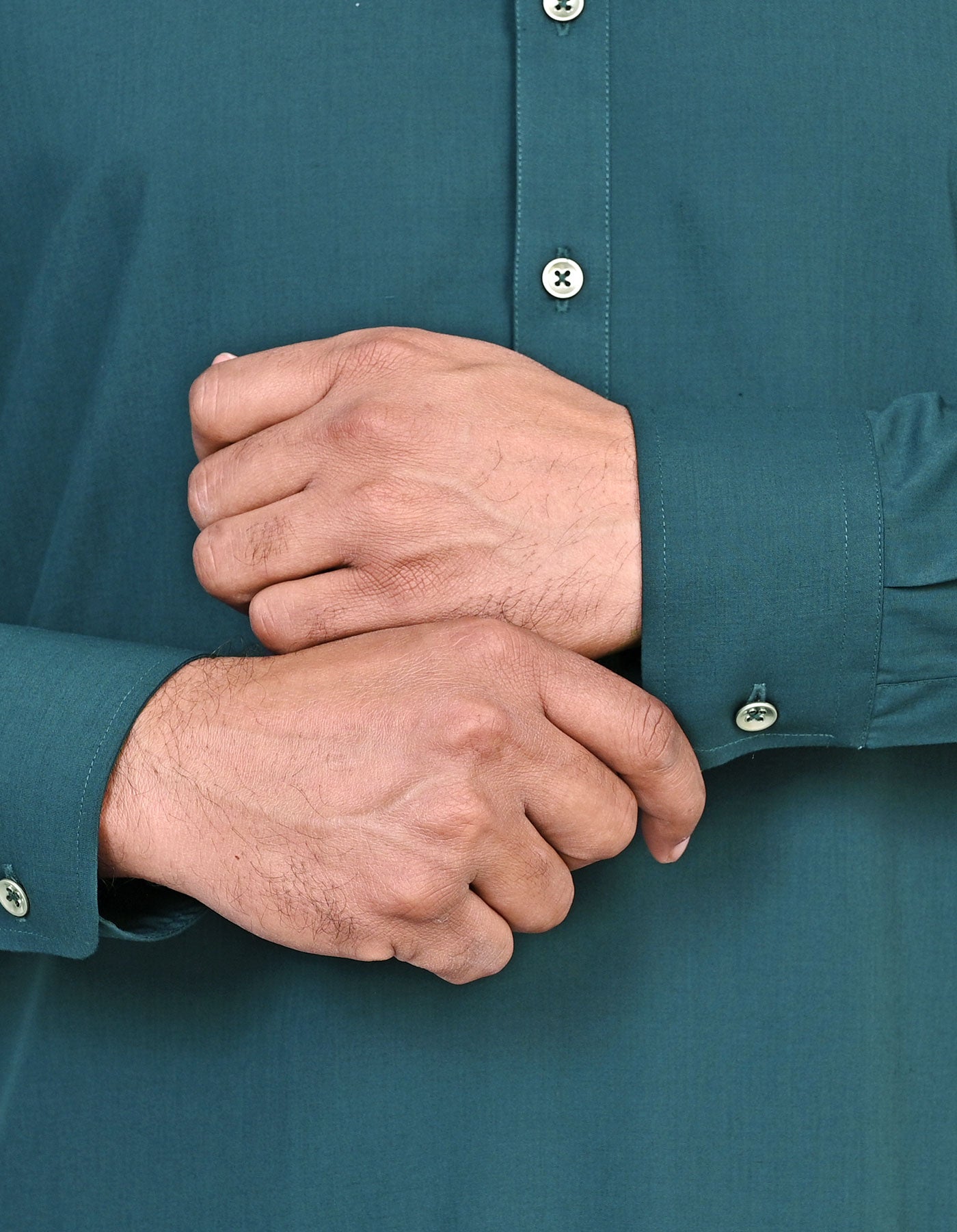 D Teal Plain Kameez Shalwar KS2619S-L