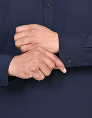 Navy Plain Kameez Shalwar KS2620S-L