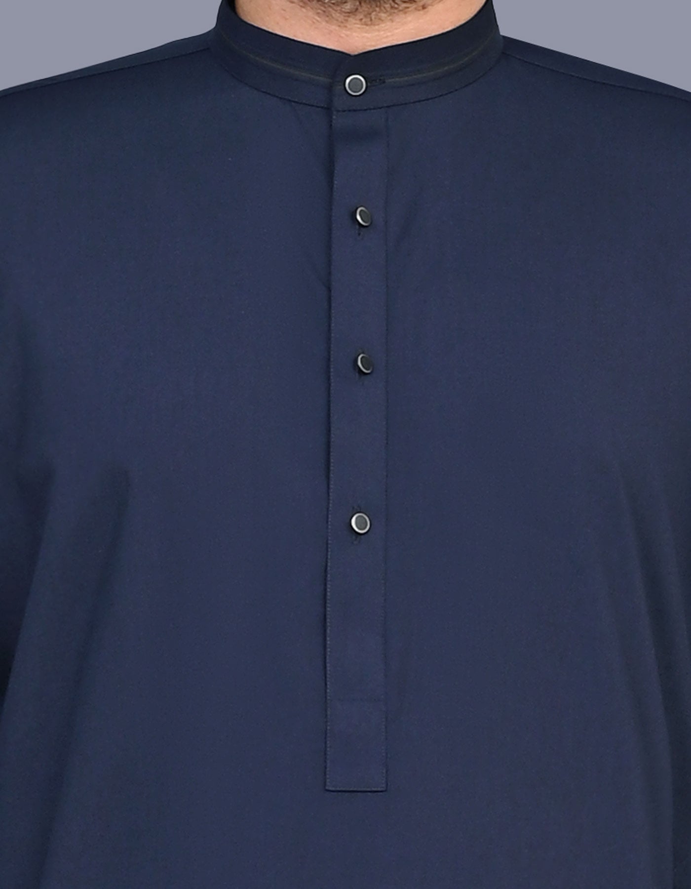 Navy Plain Kameez Shalwar KS2620S-S