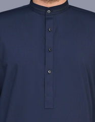 Navy Plain Kameez Shalwar KS2620S-S