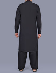 Black Plain Kameez Shalwar KS2621R-XL