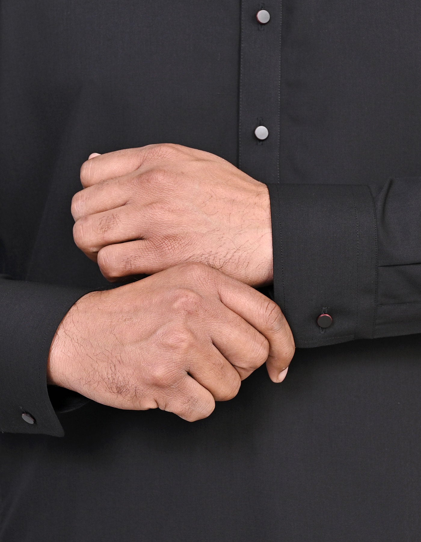 Black Plain Kameez Shalwar KS2621S-L