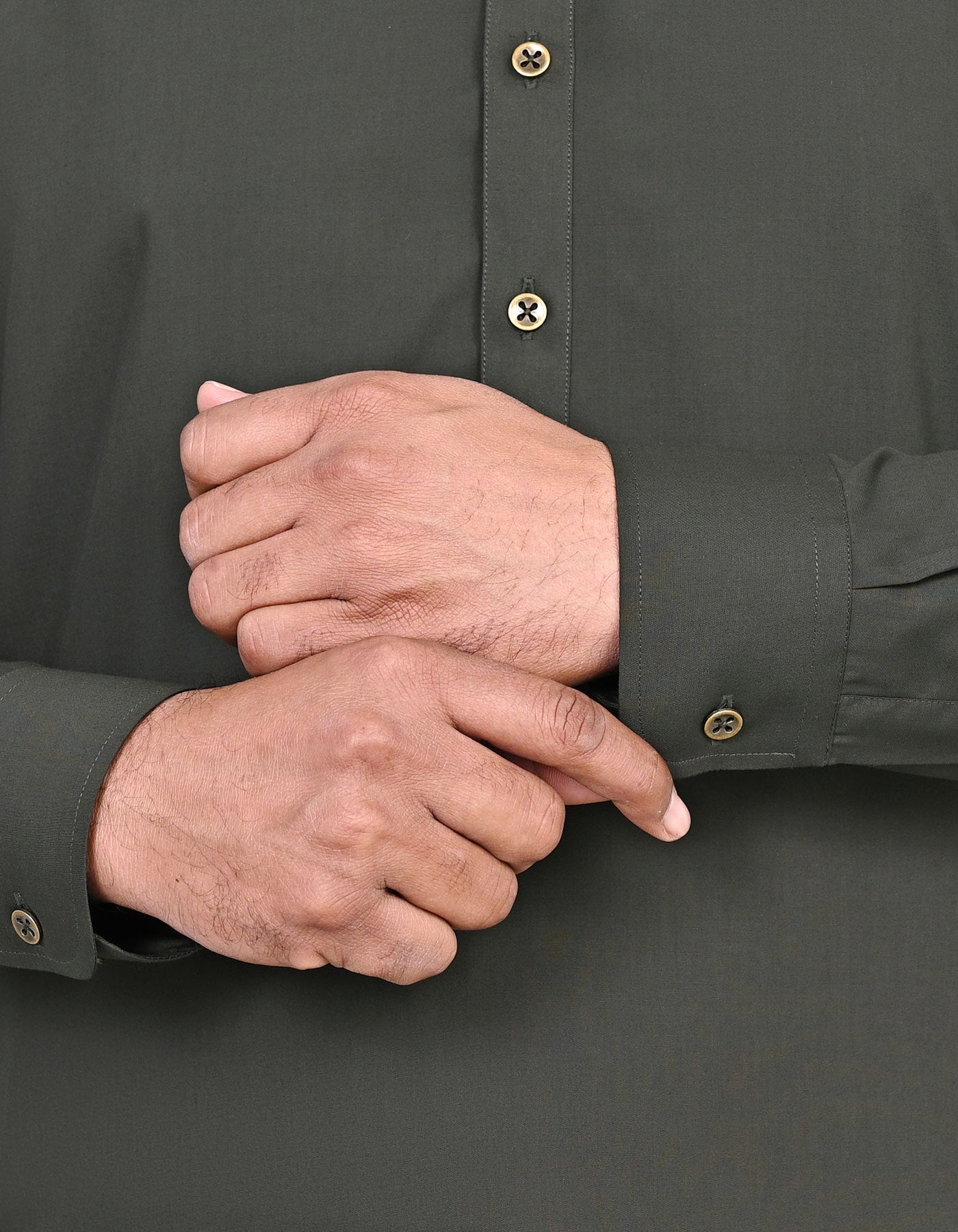 D Green Plain Kameez Shalwar KS2622S-L