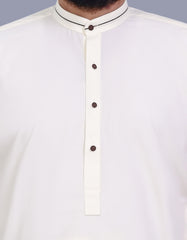 Cream Plain Kameez Shalwar KS2624R-S