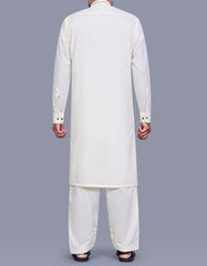 Cream Plain Kameez Shalwar KS2624S-L