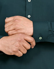 Teal Plain Kameez Shalwar KS2625R-M