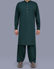 Teal Plain Kameez Shalwar KS2625S-XS