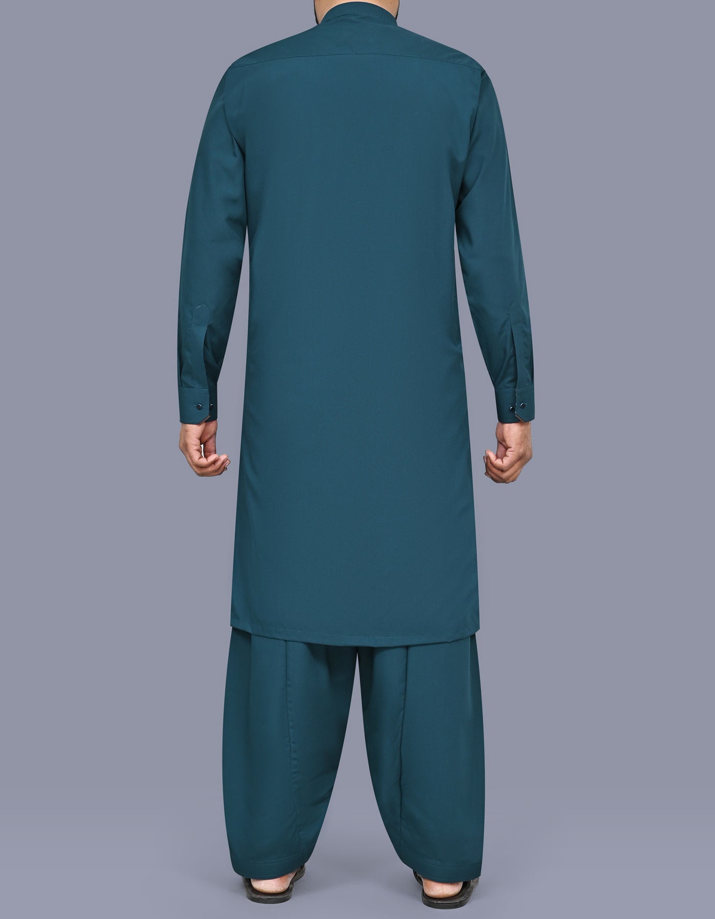 Teal Plain Kameez Shalwar KS2627S-XL