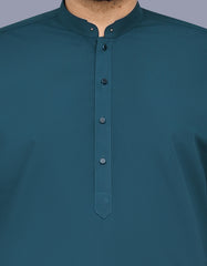 Teal Plain Kameez Shalwar KS2627S-S